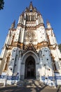Facade of the Our Lady of Lourdes church in Trichy, India