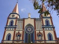 Facade of the Our Lady of the Rosary Basilica in the town of Moniquira 2
