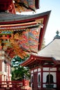 Facade of Pagoda of Narita san Shinsho ji temple, Narita, Chiba, Japan