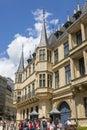 Facade of the Palace of the Grand Dukes in Luxembourg