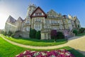 Facade of the Palace of the Magdalena in Santander, Spain