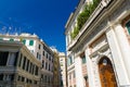 Facade of palace Palazzo Grimaldi della Meridiana classic style building