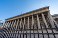 Facade of the Palais Brongniart, a building that previously housed the Paris Stock Exchange Royalty Free Stock Photo