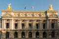 The facade of the Palais Garnier opera house, Paris, France Royalty Free Stock Photo