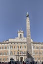 The facade of Palazzo Montecitorio