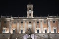 Facade of Palazzo Senatorio, Capitoline Hill, Rome, Italy Royalty Free Stock Photo