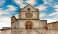 Facade of the Basilica of Saint Francis of Assisi, Italy Royalty Free Stock Photo