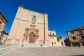 Facade of Parish Santa Ana in Penaranda de Duero Royalty Free Stock Photo