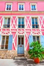 Facade of Parisian building Royalty Free Stock Photo