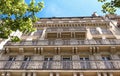 The facade of Parisian building Royalty Free Stock Photo