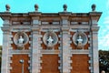 Facade of the Parliament of Catalonia, Generalitat de Catalunya, the institution in which the power of self-government of the Royalty Free Stock Photo