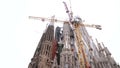 Facade of passions - Sagrada Familia in Barcelona.