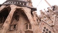 Facade of passions - Sagrada Familia in Barcelona.