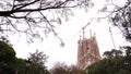 Facade of passions - Sagrada Familia in Barcelona.