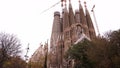 Facade of passions - Sagrada Familia in Barcelona.