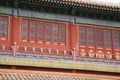 Facade of a pavilion - Forbidden City - Beijing - China Royalty Free Stock Photo