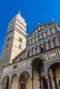 Facade of Pistoia Cathedral, Tuscany, Italy