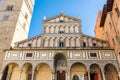 Facade of Pistoia Cathedral, Tuscany, Italy