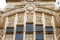 The facade of the 1917 Postal Building with the inscription Mail and Telegrams