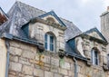 The facade of a private half-timbered house in Quimperle