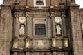 Facade of Puebla Cathedral in Puebla city, Mexico Royalty Free Stock Photo