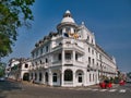 The facade of the Queen\'s Hotel in Kandy, Sri Lanka. An 80 room British Colonial style three star hotel.