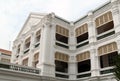 Facade of Raffles Hotel, Singapore Royalty Free Stock Photo