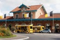 Arcachon France. The front of the railway station.
