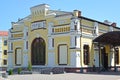 Facade of the railway station building at Kazatin station. Ukraine Royalty Free Stock Photo