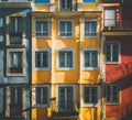 Facade of residentia house in Portugal