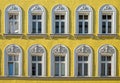 Facade of a restored building Royalty Free Stock Photo