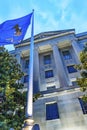 Facade Flag Robert Kennedy Justice Department Building Washington DC Royalty Free Stock Photo