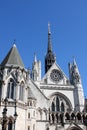 Facade of Royal Court of Justice in Londo Royalty Free Stock Photo