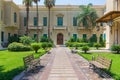 Facade of the royal palace of Abdeen, currently a presidency workplace, Eastern Downtown Cairo, Egypt