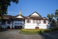 Facade of royal palace in Luang Prabang, Laos