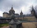 Facade of Royal Site of San Lorenzo de El Escorial (Monasterio y Sitio de El Escorial en Madrid) Royalty Free Stock Photo