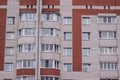 A facade of a russian block of flats