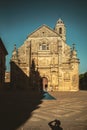 Facade of the Sacra Capilla del Salvador with play of shadows