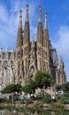 Facade Sagrada Familia Barcelona Spain Royalty Free Stock Photo