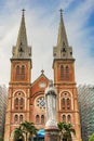 Saigon Notre Dame Cathedral Basilica in Ho Chi Minh city, Vietnam. Royalty Free Stock Photo