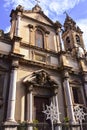 Facade of Saint Dominic Church in Palermo, Sicily Island in Italy Royalty Free Stock Photo