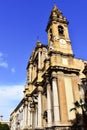 Facade of Saint Dominic Church in Palermo, Sicily Island in Italy Royalty Free Stock Photo