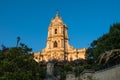 The facade of the Saint George Cathedral of Modica, Sicily Royalty Free Stock Photo
