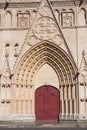 Facade of Saint Jean cathedral in Lyon, France Royalty Free Stock Photo