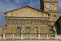 Facade of the Saint Maria in Trastevere, Rome