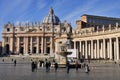 Facade of the Saint Peter, Rome Royalty Free Stock Photo