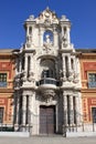 Facade of Saint Telmo Palace in Sevilla