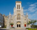 Facade of the Sainte-Eugenie Church in Biarritz