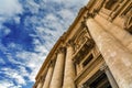 Facade Saints Peter`s Basilica Statues Vatican Rome Italy