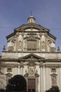 Facade of San Giuseppe church in Milan